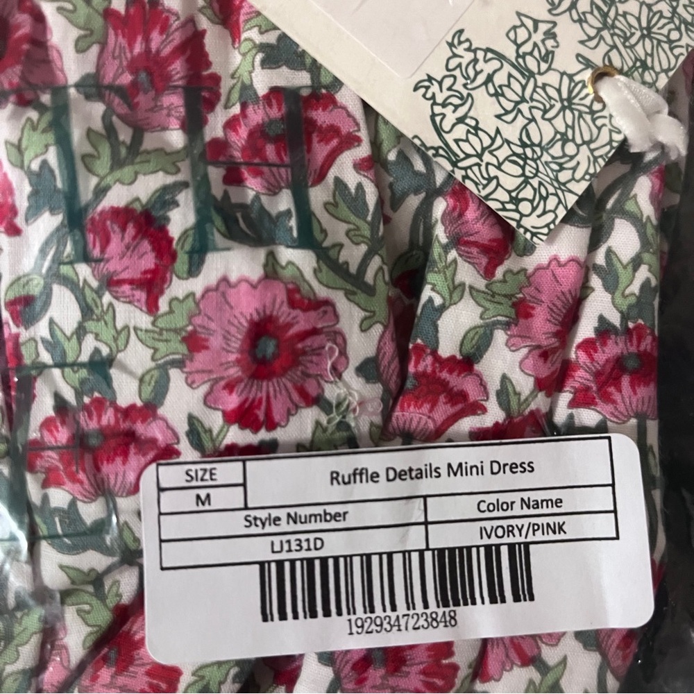 Tuckernuck Hyacinth Floral Mini Dress Size M NWT - Picture 8 of 8
